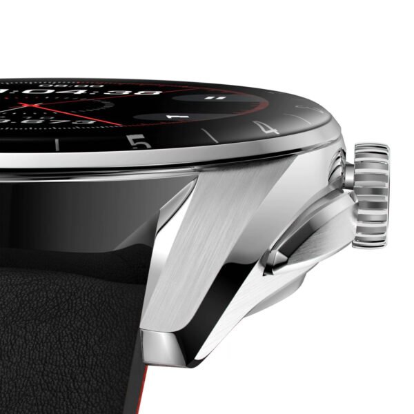 Connected Calibre E4 42mm - 2022 - Steel Case (SBR80 42mm) - Black Leather Strap - Image 4