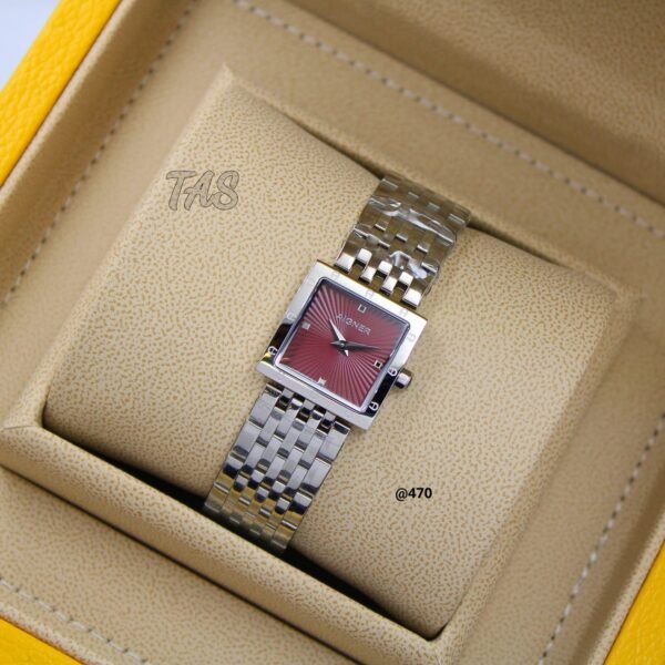 AGNIER Ladies Watches, Small Face Square Watches for Women, Luxury Gold Women Wristwatch, Elegant Diamond Stainless Steel Women's Dress Watch - Image 6