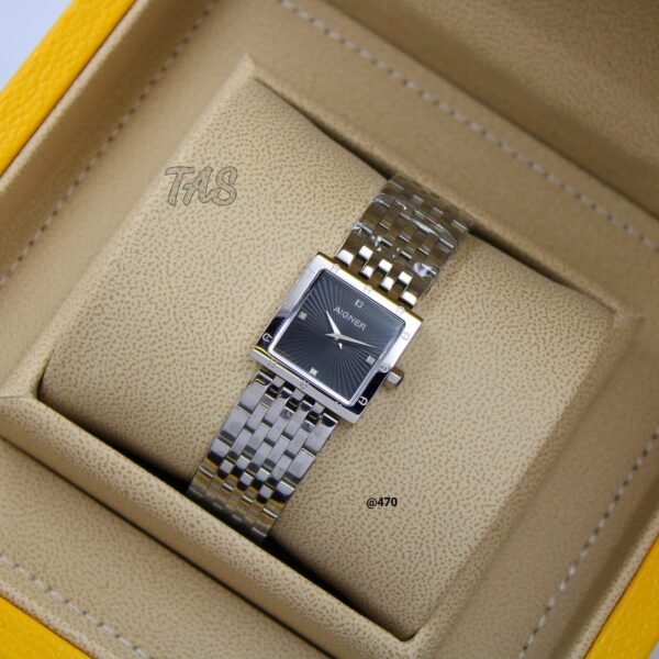 AGNIER Ladies Watches, Small Face Square Watches for Women, Luxury Gold Women Wristwatch, Elegant Diamond Stainless Steel Women's Dress Watch - Image 9